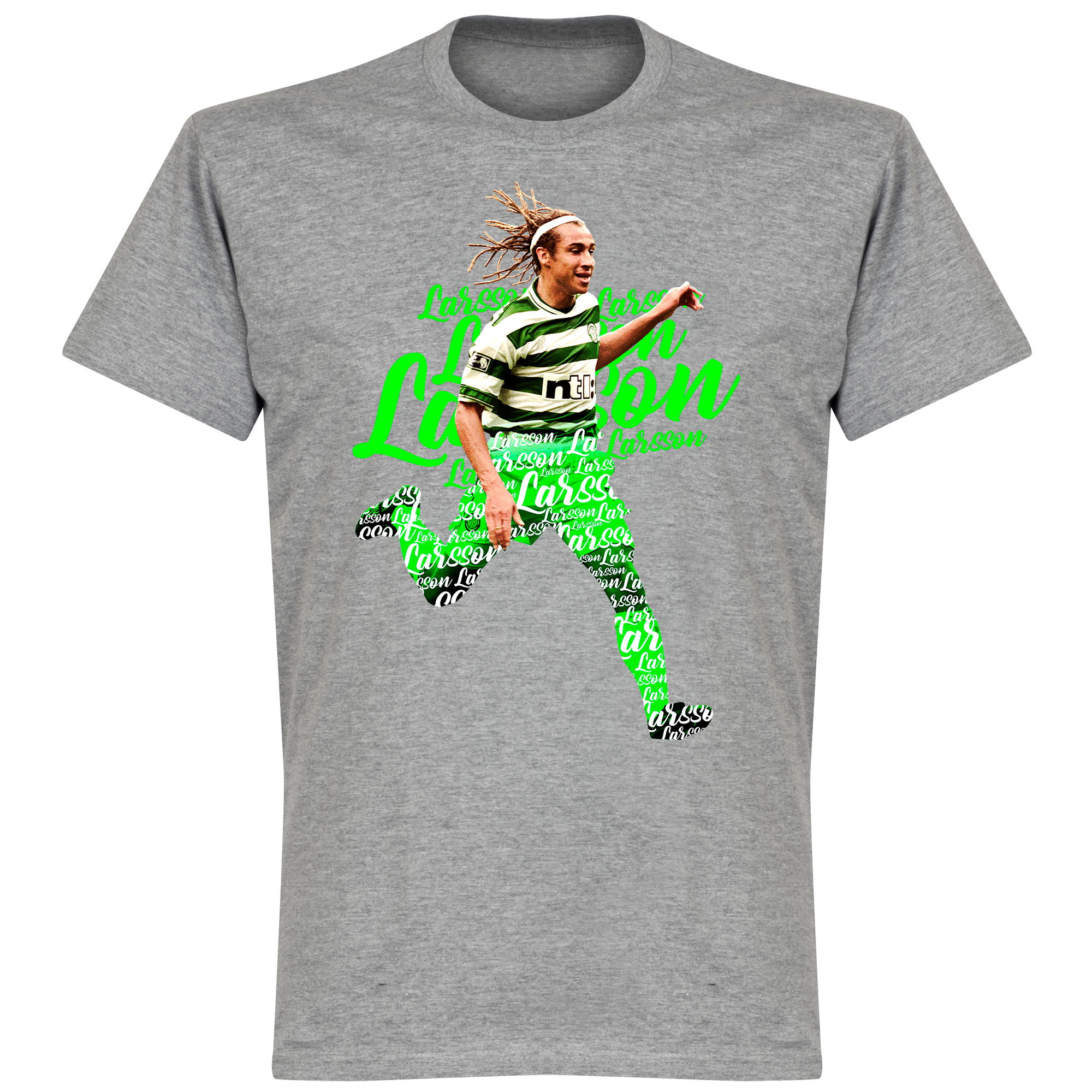 Larsson Celtic Script T-Shirt - Grijs Top Merken Winkel